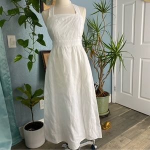 Reformation White Linen Dress 4